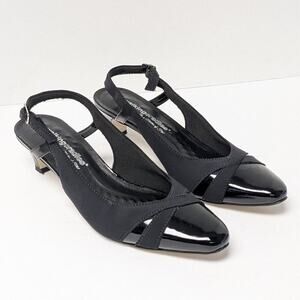 Walking Cradles Intrigue Heeled Sandals, Black, Women's 9 Narrow